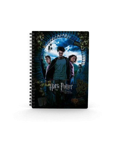 Libreta efecto 3d sd toys harry potter poster harry potter y el prisionero de azkaban