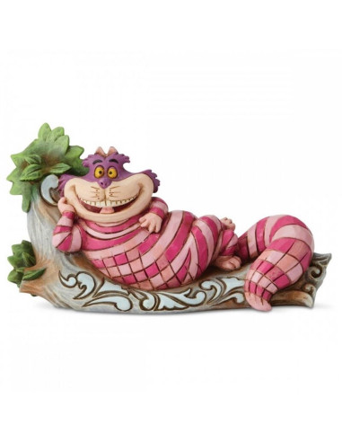 Figura enesco disney alicia en el pais de las maravillas cheshire tumbado