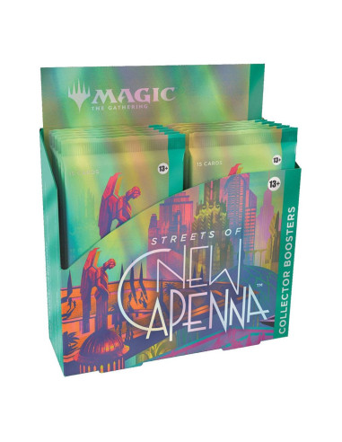 Juego de cartas wizards of the coast magic the gathering streets of new capenna caja de sobres de coleccionista (12) inglés