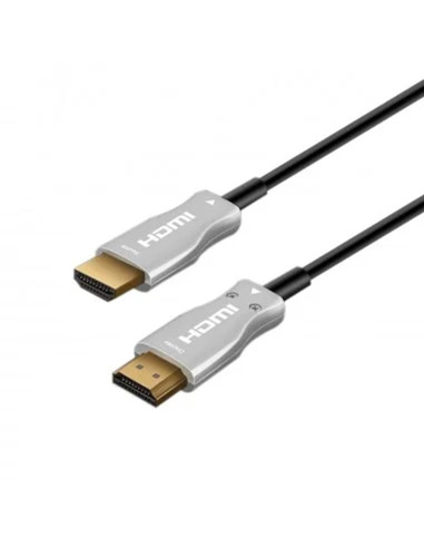 Cable hdmi ewent 4k uhd fibra optica hibrido 15m -  macho -  macho