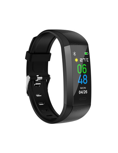 Pulsera smartband muvit io health temp lite negra