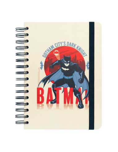 Cuaderno a5 tapa forrada dc comics batman