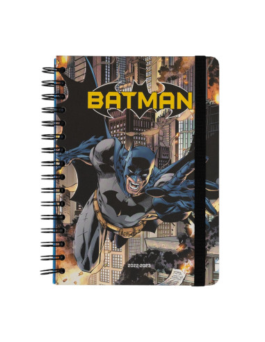 Agenda escolar a5 2022 - 2023 12 meses dc comics batman