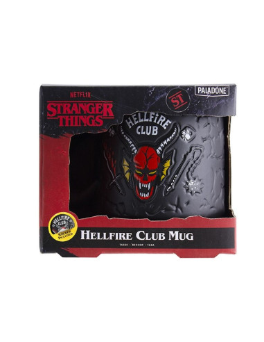 Taza con relieve paladone stranger things hellfire club