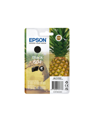 Cartucho epson 604 negro c13t10g14010 xp2200 wf - 2910 piña