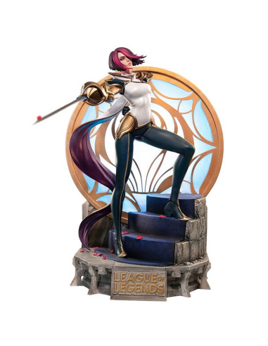 Figura league of legends estatua the grand duelist fiora laurent escala 1 - 6 edicion limitada 799 unidades