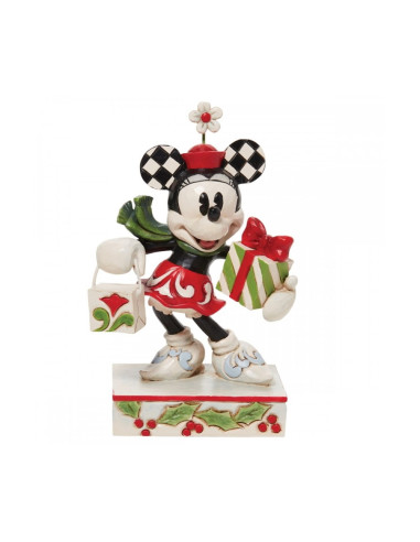 Figura enesco disney minnie regalos de navidad coleccion traditions