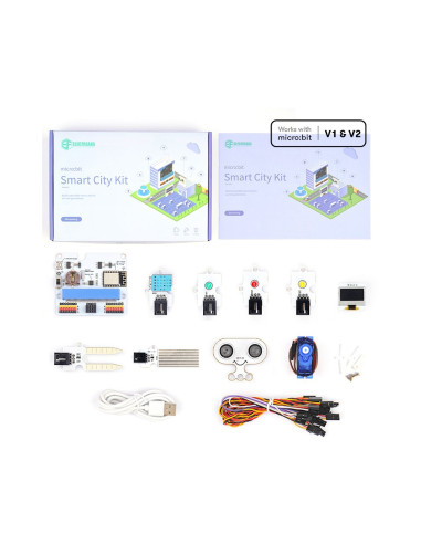 Kit de sensores inteligentes micro:bit ciudad inteligente - smart city kit - sin placa