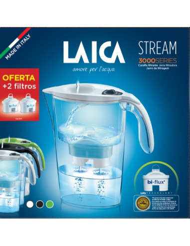 Pack jarra laica j31 ca 2.3l + 2 filtros bi - flux