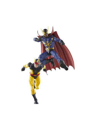 Pack 2 figuras hasbro marvel legends series nighthawk & blur