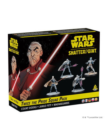 Juego de mesa star wars shatterpoint twice the pride count dooku squad pack