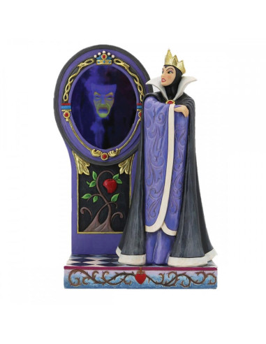 Figura decorativa enesco disney reina evil con espejo