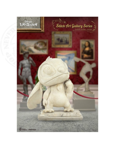 Figura beast kingdom mini egg attack disney art gallery stitch estátua