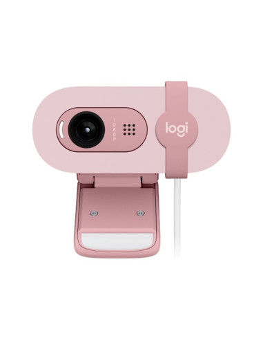 Webcam logitech brio 100 rosado full hd -  usb