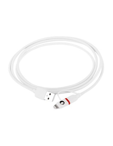 Cable silver ht micro usb combo -  lightning  macho - macho -  1.5m -  blamco