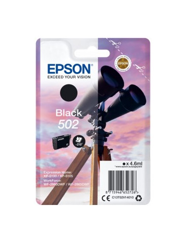 Cartucho tinta epson 502 c13t02v14010 negro ink