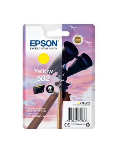 Cartucho tinta epson t02v440 502 amarillo ink