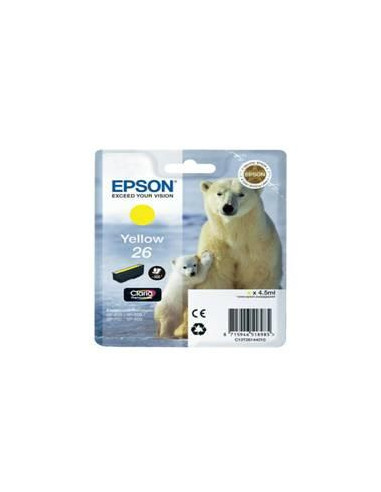 Cartucho tinta epson t261440 amarillo xp - 600 - 605 - 700 - 800 -  oso polar