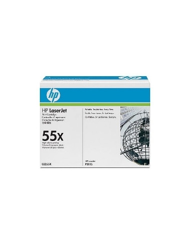 Toner hp 55x ce255x negro 12500 paginas ce528a -  ce526a