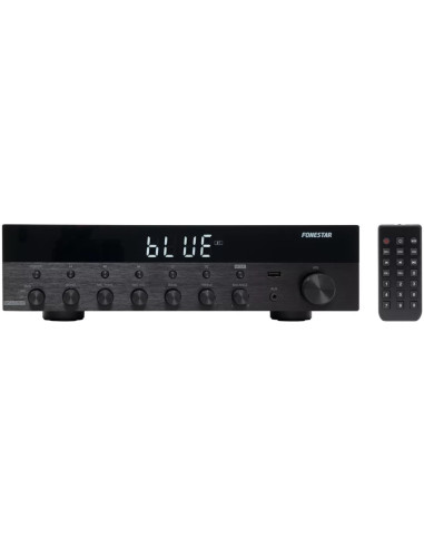 Amplificador estereo hifi fonestar as - 3030 - bluetooth - radio fm - 30 + 30 w rms usb -  mp3