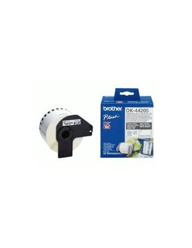 Etiquetas cinta continua brother dk44205 papel blanca removible dk44205 12mm ql - 560 ql - 570 ql - 580n ql - 1050 ql - 1060n