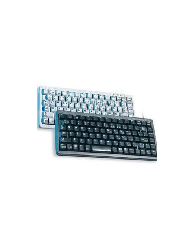 Teclado cherry  ultra compacto usb - ps2 gris