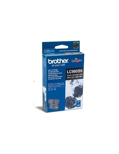 Cartucho tinta brother lc980bk negro 300 paginas dcp - 165c -  dcp - 195c -  dcp - 375cw -  mfc - 250c -  mfc - 255cw