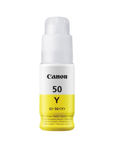 Botella tinta canon gi - 50y amarillo 70ml 7700 paginas