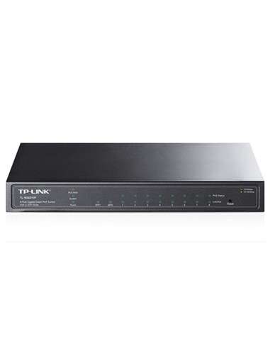 Swicht 8 puertos 10 - 100 - 1000 + 2 ptos spf poe 53w tp - link