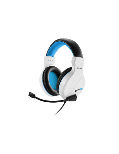 Auriculares sharkoon rush er3 blanco microfono alambrico