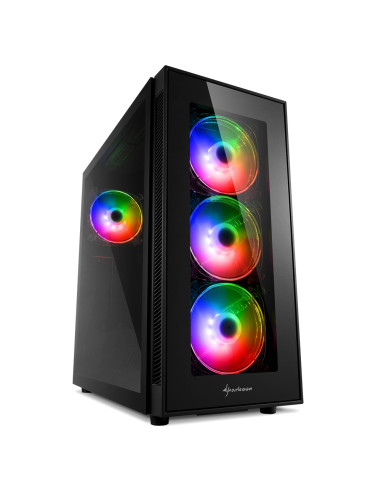 Caja sharkoon tg5 pro atx 2 x usb 3.0 2 x usb 2.0 sin fuente rgb