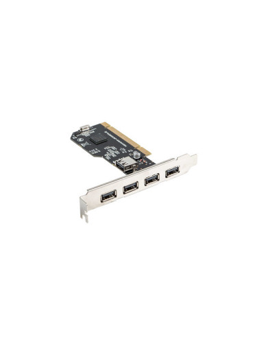 Tarjeta pci lanberg 4x usb2.0 externos + 1x usb2.0 interno