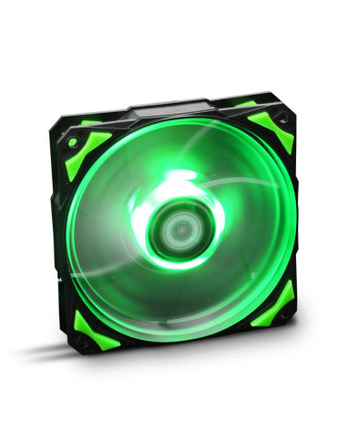 Ventilador caja nox hummer h - fan led 120mm negro led verde