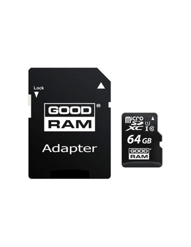 Goodram micro mem sd 64gb m1aa cl10 uhs - i+adapt