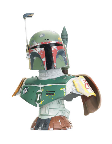 Figura estatua busto diamond select toys star wars legends in 3d boba fett episodio v escala 1 - 2