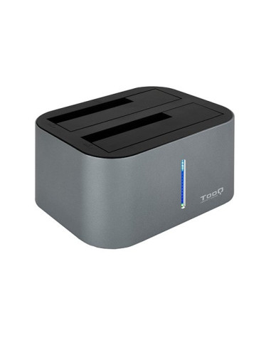 Docking station tooq hdd - sdd 2.5pulgadas - 3.5pulgadas sata clona discos sin pc - doble bahia - usb 3.0 - 3.1