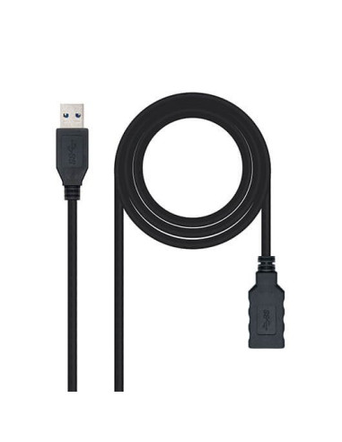 Cable usb tipo a 3.0 a usb tipo a 3.0 nanocable 1m negro macho - hembra