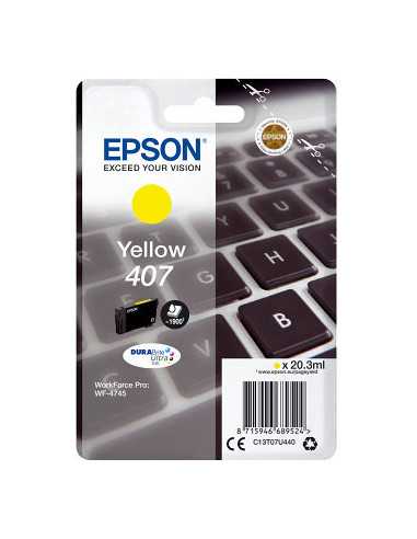 Cartucho tinta epson 407 amarillo