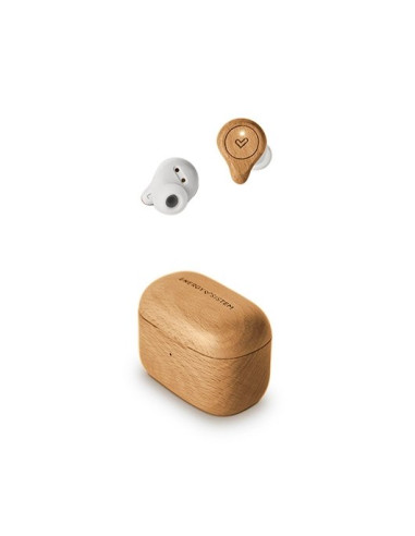 Auriculares micro energy sistem eco tw beech wood true wireless -  bt 5.1 -  20hz