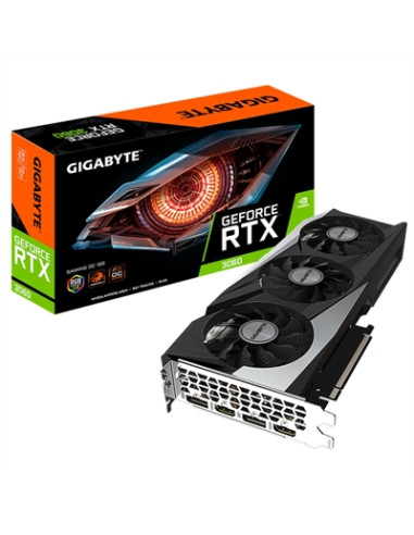 Tarjeta grafica gigabyte rtx 3060 gaming oc 12gb lhr 2 x dp -  2 x hdmi