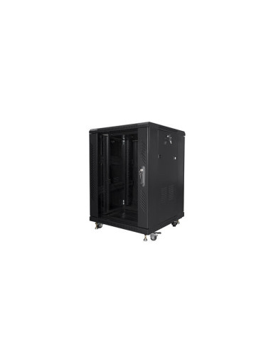 Armario rack lanberg 15u 600 x 600 auto ensamblado 19pulgadas carga maxima 800kg negro