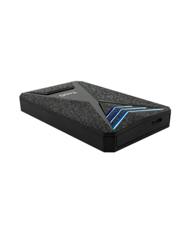 Caja externa gaming tooq tqe - 2550bl para hdd - ssd 2.5pulgadas 9.5mm sata 3 usb 3.0 - 3.1 negro