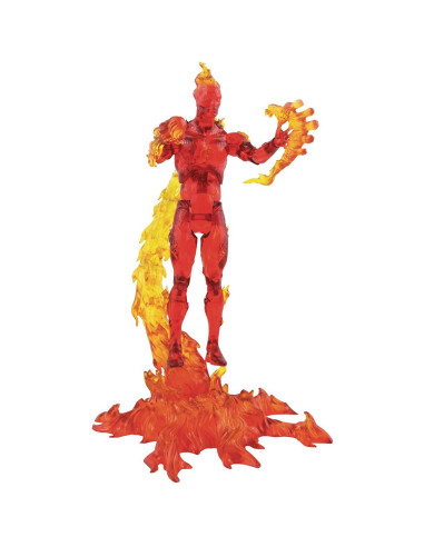 Figura diamond select toys marvel los 4 fantasticos antorcha humana