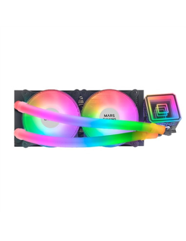 Kit de refrigeracion mars gaming mlultra240 negro 500w 2 x 120mm rgb