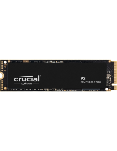 Disco duro interno solido ssd crucial p3 2tb m.2 nvme pcie 3.0