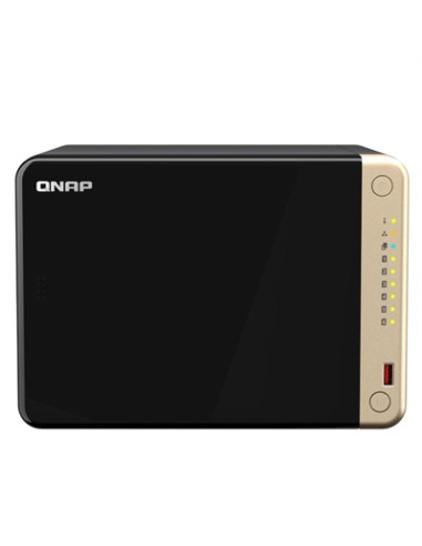 Servidor nas qnap ts - 664 - 8g nas 6xhdd - bay 2x2.5gbe 4xusb