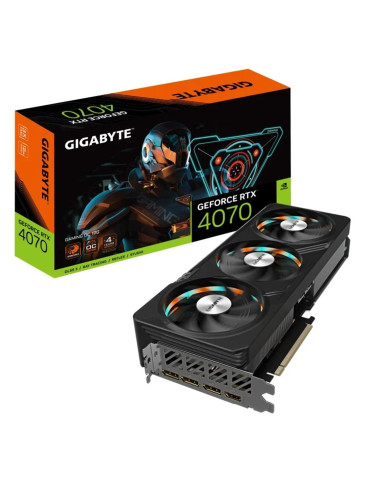 Tarjeta grafica gigabyte rtx 4070 gaming oc 12gb gddr6x dlss3 3 x dp - 1 hdmi - 1 x 16p - pci express 4.0