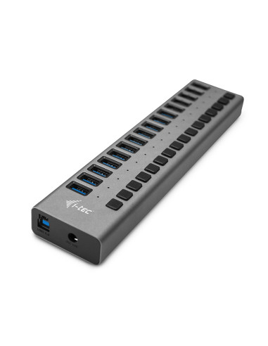 Hub i - tec usb 3.0 de carga con 16 puertos usb 3.0 y adaptador de alimentacion 90w