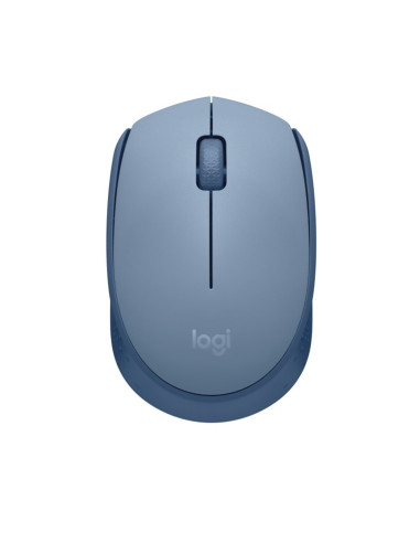 Mouse raton logitech m171 optico wireless inalambrico gris azulado