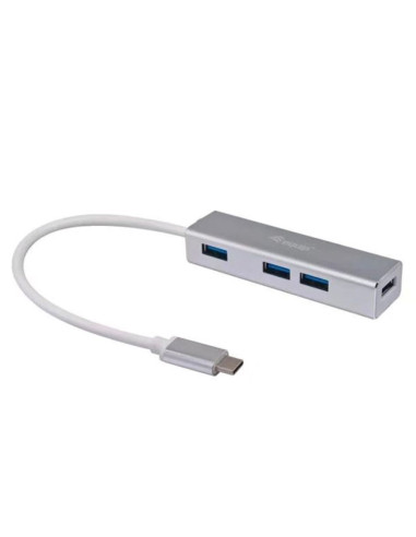 Hub usb tipo c equip life 4 x usb 3.0 - aluminio